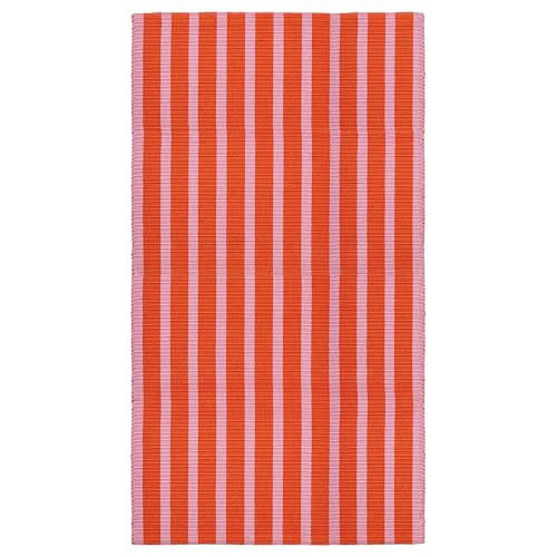 ProTuning VÄGSKYLT Teppich, Flachgewebt, 80x150 cm, Rosa/Orange von ProTuning