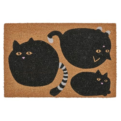 ProTuning VÄGTYP Fußmatte Katze schwarz/natur, 40x60 cm von ProTuning