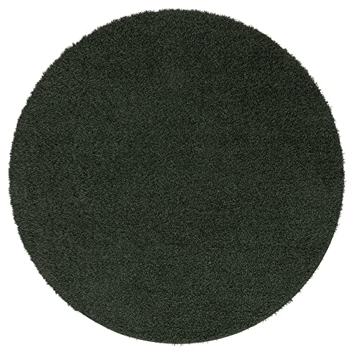 ProTuning VINDEBÄK Teppich Hochflor 130 cm Dunkelgrün von ProTuning