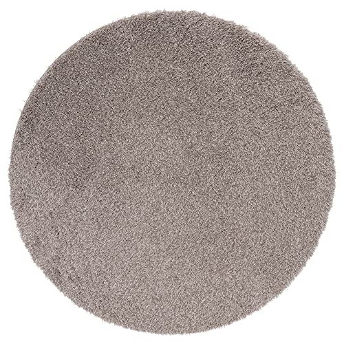 ProTuning VINDEBÄK Teppich Hochflor 130 cm Hellbeige von ProTuning
