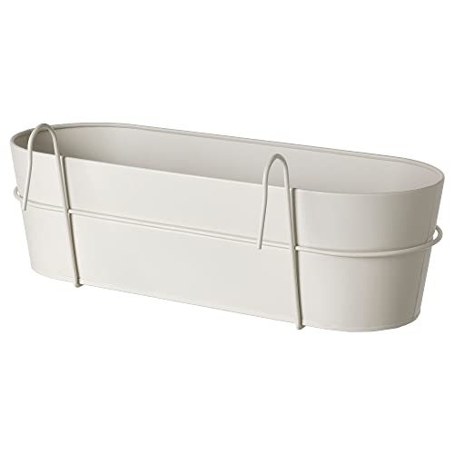 ProTuning VITLÖK Blumenkasten mit Halter, 56x20 cm, In/Outdoor Offwhite von ProTuning