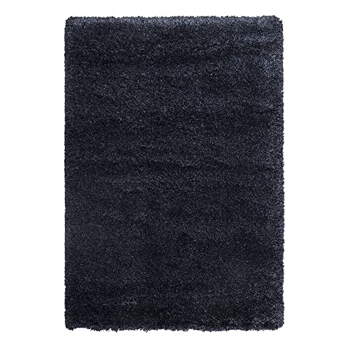 ProTuning VOLLERSLEV Teppich Hochflor 133x195 cm Dunkelblau von ProTuning