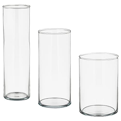 ProTuning ZYLINDER Vase 3er Set Klarglas von ProTuning