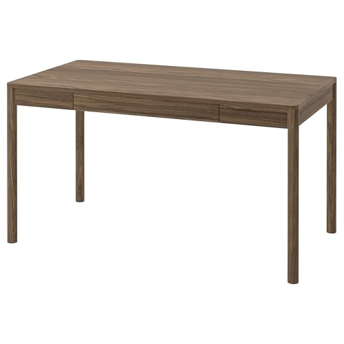 TONSTAD Schreibtisch, 140 x 75 cm, braun gebeiztes Eichenfurnier von ProTuning
