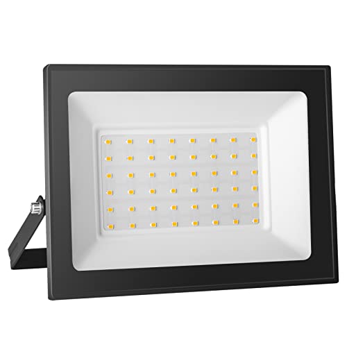 Probapro 50W LED Strahler Außen, IP65 Wasserdicht Außenstrahler LED Fluter 5000LM Scheinwerfer Flutlicht, Aussenstrahler für Hinterhof, Garten, Werkstatt, Hof, Auffahrt, Türen, Garage, Flur von Probapro