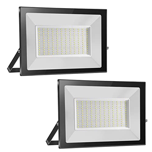 Probapro 2pcs 150W Strahler Außen, Außenstrahler LED Fluter 15000LM 3000K Warmweiß Scheinwerfer Flutlicht IP65 Wasserdicht, Aussenstrahler für Hinterhof, Garten, Werkstatt von Probapro