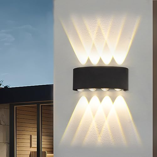 Probapro LED Wandleuchte Innen/Außenlampe Wand, 4W 3000K Warmweiß, IP65 Außenwandleuchten, Wandlampe für den Außenbereich.(1 Packung) von Probapro