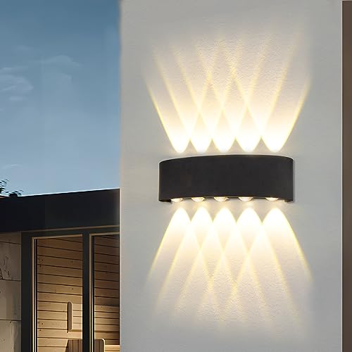 Probapro LED Wandleuchte Innen/Außenlampe Wand, 5W 3000K Warmweiß, IP65 Außenwandleuchten, Wandlampe für den Außenbereich.(1 Packung) von Probapro