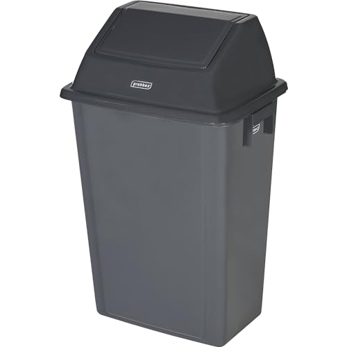 Probbax | Schwingdeckeleimer | Volumen 60 l | grau | mit Wandhalterung Probbax | Schwingdeckeleimer | Volumen 60 l | grau | mit Wandhalterung von Probbax