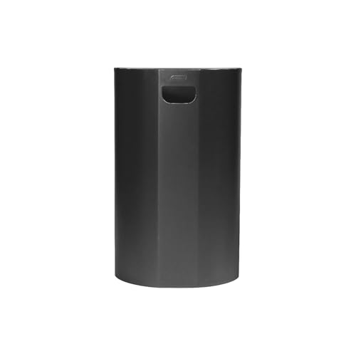 Probbax | Wandabfallbehälter | halb-rund | Stahl | grau | 40 l | HxB 660 x 400 mm von Probbax