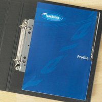 Probeco Heftstreifen, selbstklebend  für A5 transparent von Probeco