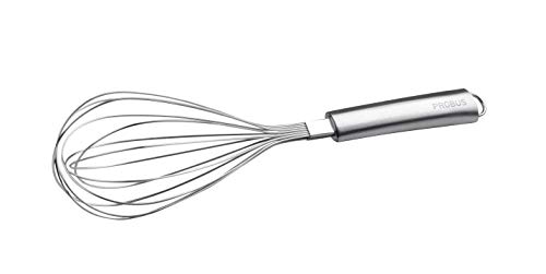 Probus Schneebesen 32 cm, Rührbesen aus hochwertigem Edelstahl mit ergonomischem & abgerundetem Griff, spülmaschinengeeignet, aufhängbar, Ø Ballon ca. 6cm (Farbe: Silber), Menge: 1 Stück von Probus