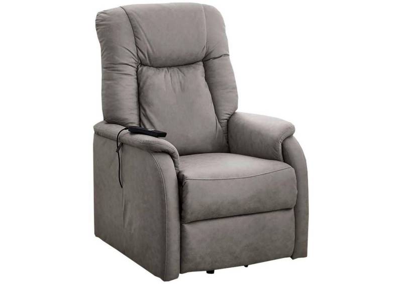 Procom Relaxsessel FÜRTH, Schlammfarben, Mikrofaser, Relaxfunktion, elektrische Aufstehhilfe, B 73 x H 106 x T 91 cm von Procom