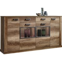 Highboard Aalborg Oak Monument Nachbildung Spanplatte B/H/T: ca. 212x112x40 cm von XXXL