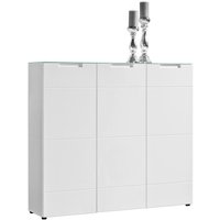 Kommode Mailand 13 weiß weiß Hochglanz B/H/T: ca. 135x120x34 cm von XXXL