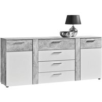 Kommode Trentino Beton Optik weiß B/H/T: ca. 180x81x40 cm von XXXL