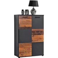 Kommode Zero anthrazit Old Wood Nachbildung B/H/T: ca. 78x120x39 cm von XXXL