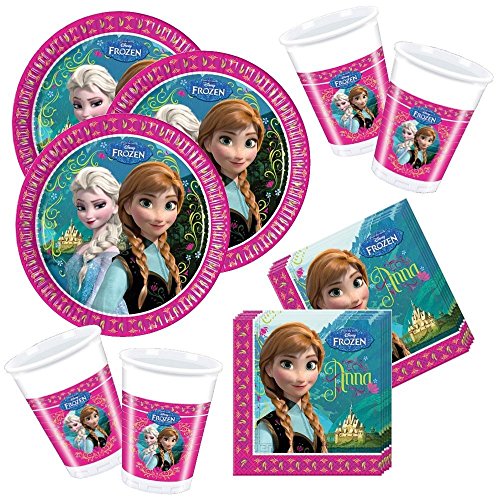 Disney Frozen Die Eiskönigin Partygeschirr - Partyset Becher Teller Servietten von Procos