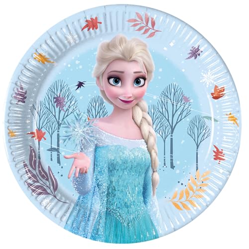 Frozen Idyllic Wonder FSC Pappteller Next Generation, mittelgroß, 20 cm, 8 Stück von Procos