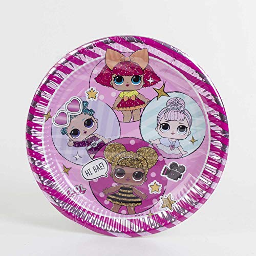 Procos 10058618 90855 - L.O.L. Partyteller L.O.L. aus Papier, 8 Stück Procos 10058618 90855 - L.O.L. Partyteller L.O.L. aus Papier, 8 Stück von Procos