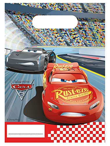 Procos 87801 - Partytüten Cars, 6 Stück, Mitgebsel, Kindergeburtstag von Procos
