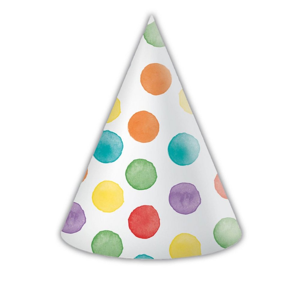 Procos Aufblasbares Partyzubehör Partyhütchen - Punkte - 6 Stück von Procos