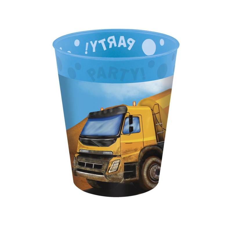 Procos Kinderbecher 4 Party Mehrweg Becher 250ml Baustelle von Procos