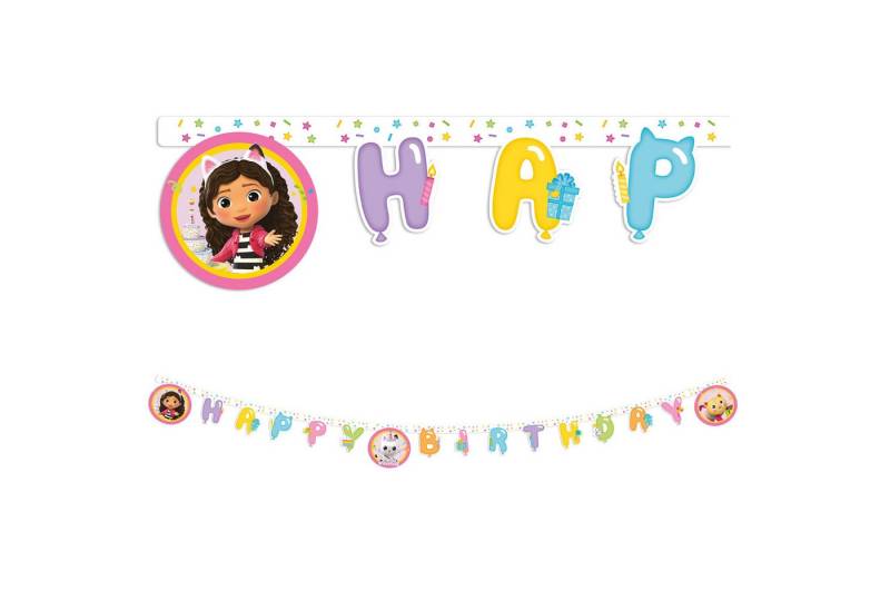 Procos Girlande Happy Birthday Girlande Gabbys Dollhouse von Procos