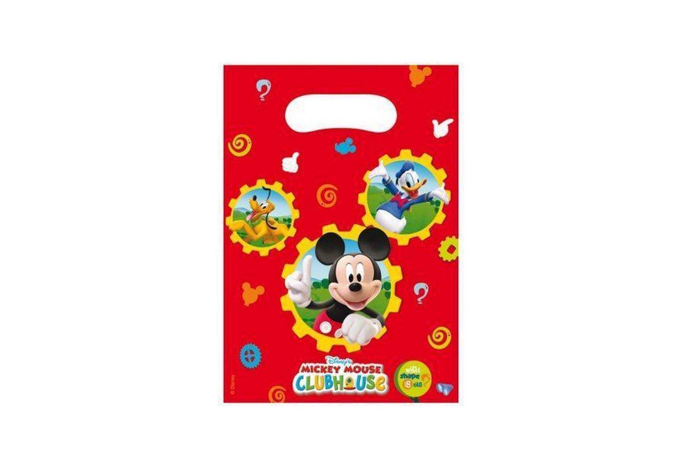 Procos Hängedekoration Geschenktüte PVC Mickey Club 6Stk./18x21cm Procos Hängedekoration Geschenktüte PVC Mickey Club 6Stk./18x21cm von Procos