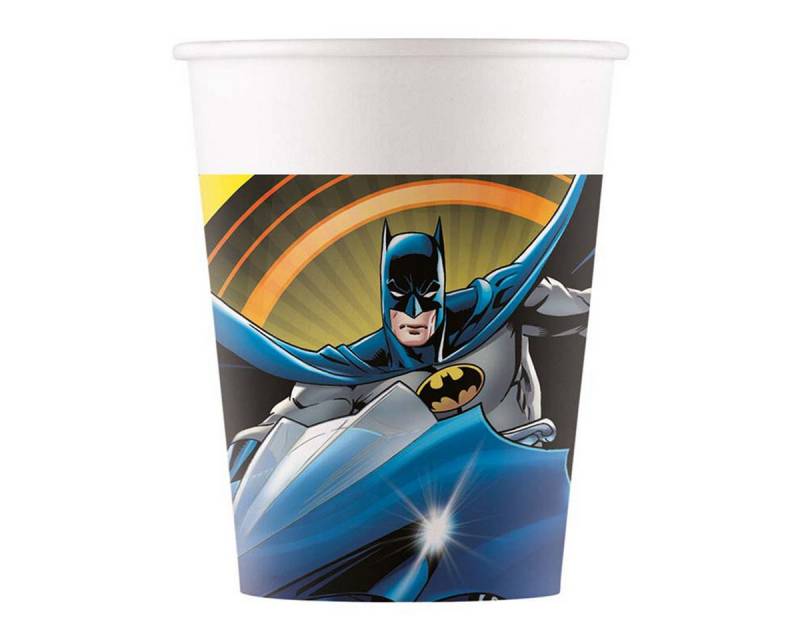 Procos Einwegbecher Pappbecher Batman 200ml/8Stk. FSC, 100% Papier, Pappe Procos Einwegbecher Pappbecher Batman 200ml/8Stk. FSC, 100% Papier, Pappe von Procos
