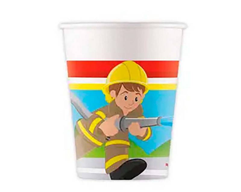 Procos Einwegbecher Pappbecher Feuerwehr 200ml/8Stk. FSC, 100% Papier, Pappe Procos Einwegbecher Pappbecher Feuerwehr 200ml/8Stk. FSC, 100% Papier, Pappe von Procos