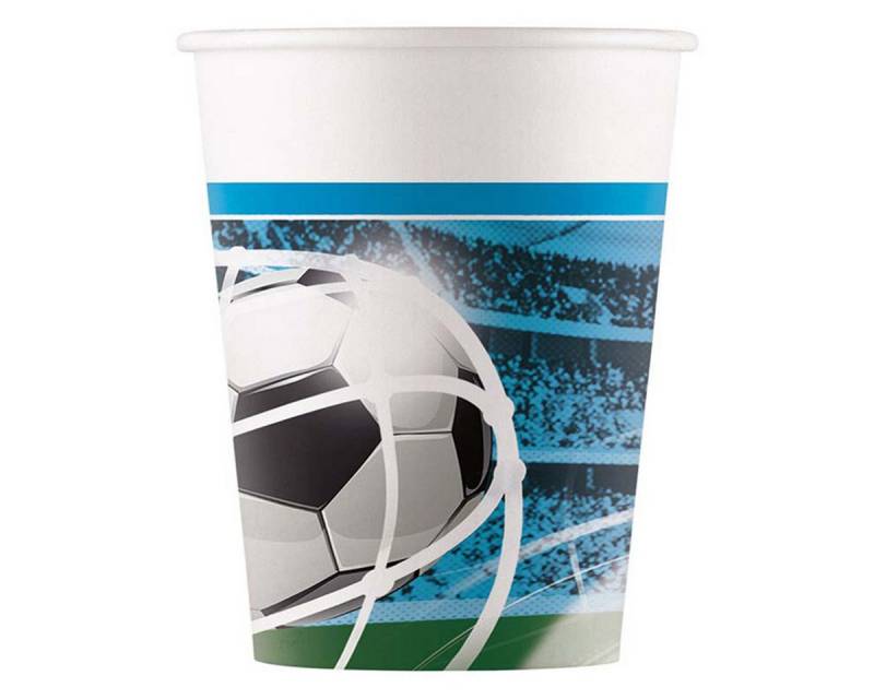Procos Einwegbecher Pappbecher Fußball 200ml/8Stk. FSC, 100% Papier, Pappe Procos Einwegbecher Pappbecher Fußball 200ml/8Stk. FSC, 100% Papier, Pappe von Procos