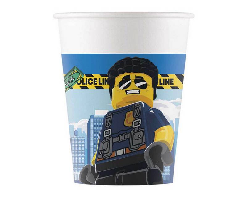 Procos Einwegbecher Pappbecher Lego City 200ml/8Stk. FSC Neu, 100% Papier, Pappe Procos Einwegbecher Pappbecher Lego City 200ml/8Stk. FSC Neu, 100% Papier, Pappe von Procos