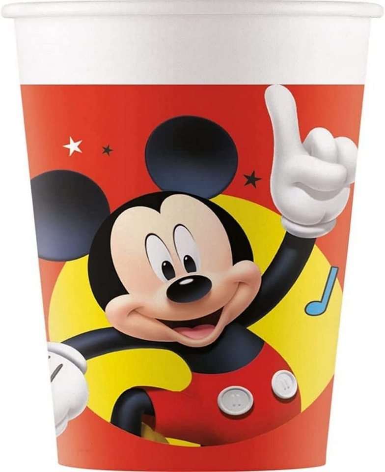 Procos Einwegbecher Pappbecher Mickey Noten 200ml/8Stk. FSC, 100% Papier, Pappe Procos Einwegbecher Pappbecher Mickey Noten 200ml/8Stk. FSC, 100% Papier, Pappe von Procos