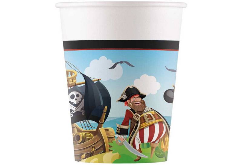 Procos Einwegbecher Pappbecher Pirat 200 ml, 8 Stück FSC, 100% Papier, Pappe Procos Einwegbecher Pappbecher Pirat 200 ml, 8 Stück FSC, 100% Papier, Pappe von Procos