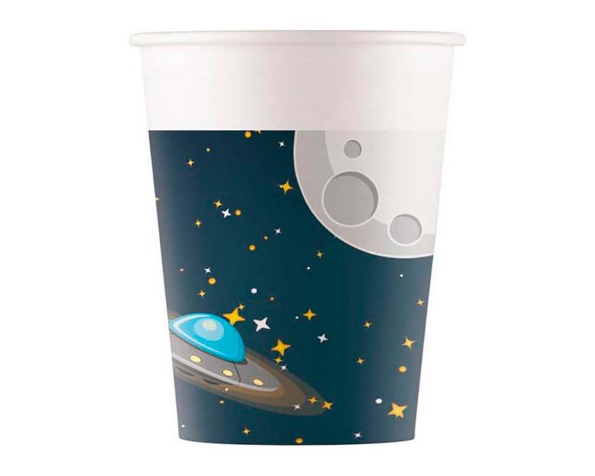 Procos Einwegbecher Pappbecher Space Rocket 200ml/8Stk. FSC, 100% Papier, Pappe Procos Einwegbecher Pappbecher Space Rocket 200ml/8Stk. FSC, 100% Papier, Pappe von Procos