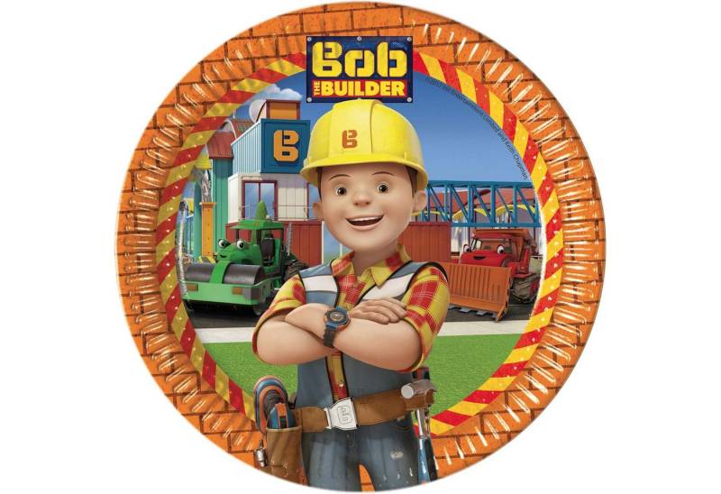 Procos Pappteller Pappteller 'Bob the Builder', Ø23cm/8Stk. von Procos