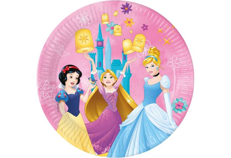Procos Pappteller Pappteller Disney Prinzessin 23 cm ø, 8 Stück FS von Procos