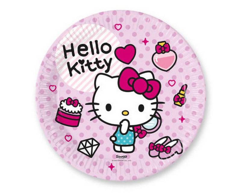 Procos Pappteller Pappteller 'Hello Kitty', Ø23cm/8Stk. FSC von Procos
