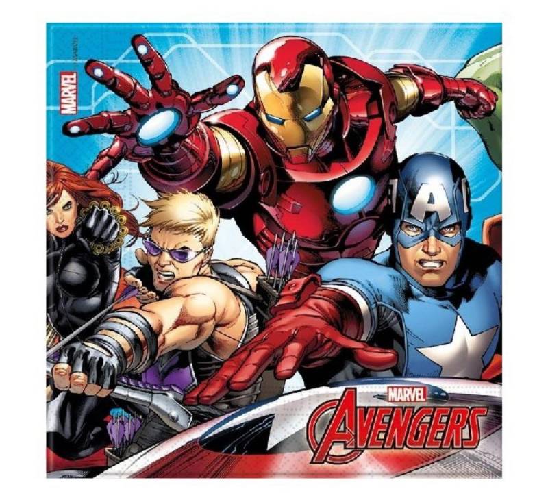 Procos Hängedekoration Servietten Mighty Avengers 20Stk./33cm von Procos