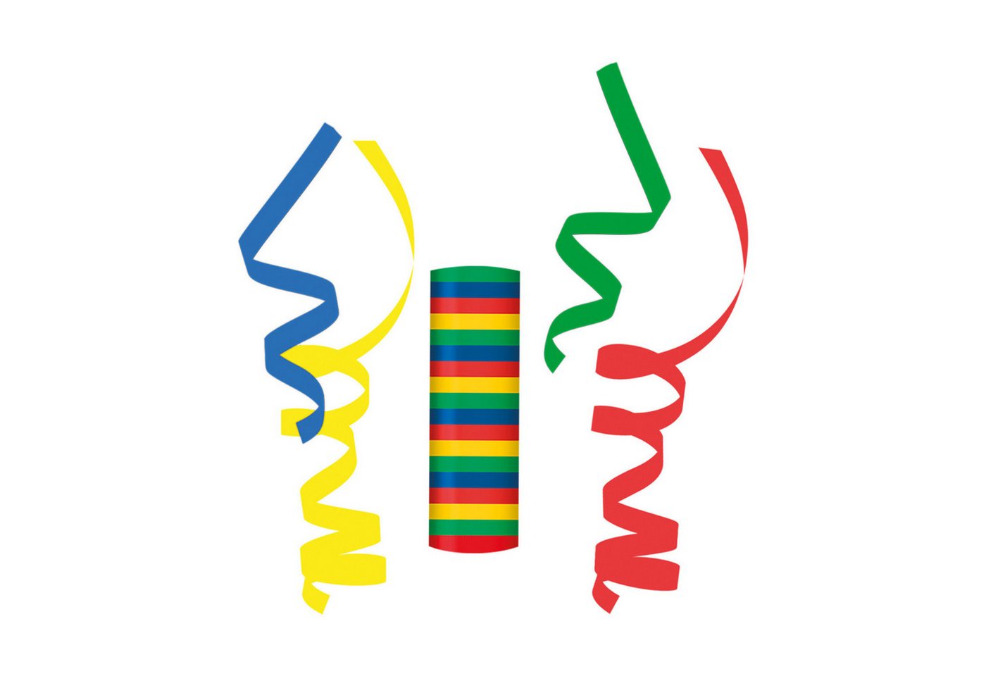 Procos Papierdekoration 1 Rolle Luftschlangen bunt von Procos