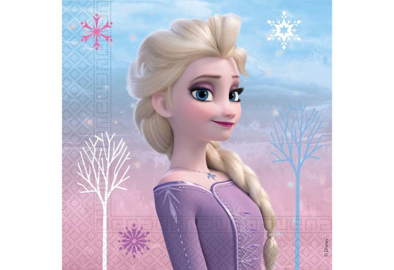Procos Papierdekoration 20 Servietten 2-lagig 33x33cm Frozen II Wind Spirit von Procos
