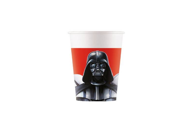 Procos Papierdekoration 8 FSC Papp Becher 200ml Star Wars Galaxy von Procos