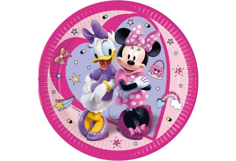 Procos Papierdekoration 8 FSC Teller Pappe 23 cm / 9 inch Minnie Junior von Procos