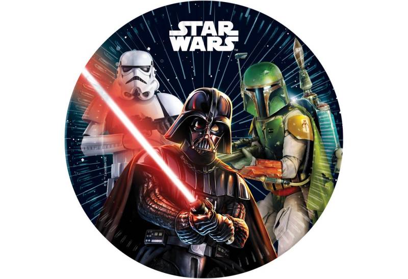Procos Papierdekoration 8 FSC Teller Pappe 23 cm / 9 inch Star Wars Galaxy von Procos