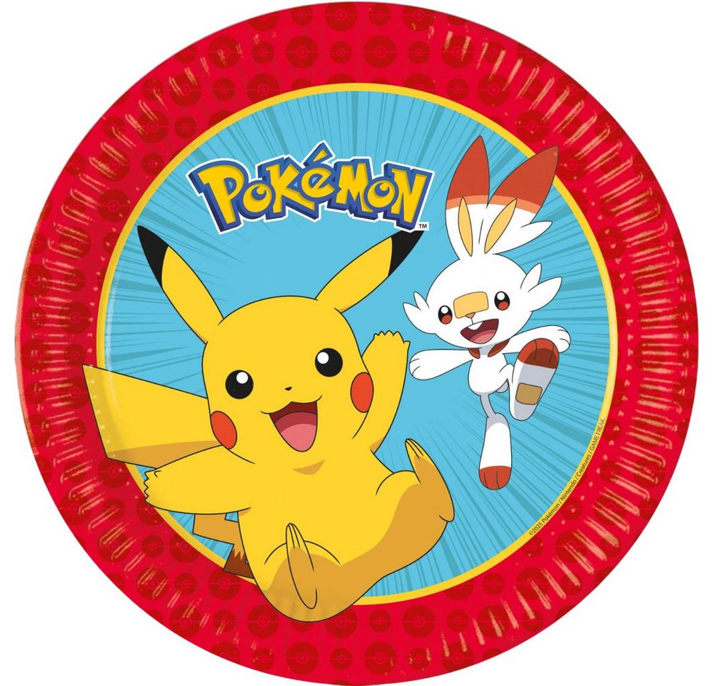 Procos Pappteller Pokémon - 8 Pappteller - Ø ca. 23 cm Procos Pappteller Pokémon - 8 Pappteller - Ø ca. 23 cm von Procos