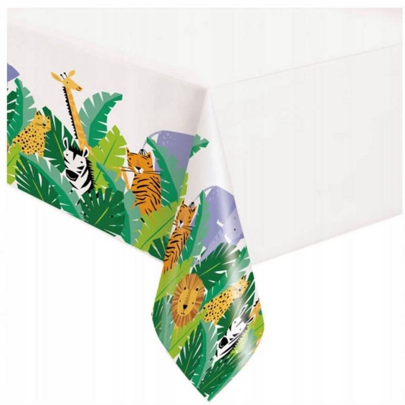 Procos Tischdecke Einmal-Tischdecke Safari Tiere 137x213 cm von Procos
