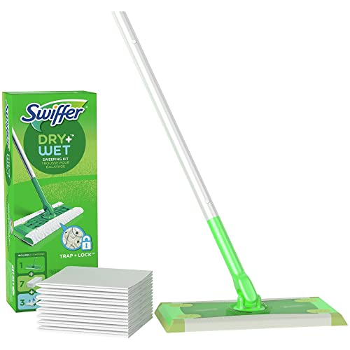 Swiffer PG-7631 Sweeper 2-in-1-Starter-Kit für Bodenreiniger mit Mopp und Besen von Swiffer