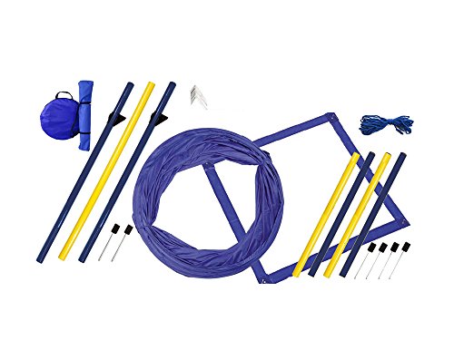 Procyon Dog Agility Starter-Set für Hunde aller Größen - Agility-Training Set mit Tunnel, Slalomstangen, Hürde, Pausenbox und mehr Procyon Dog Agility Starter-Set für Hunde aller Größen - Agility-Training Set mit Tunnel, Slalomstangen, Hürde, Pausenbox und mehr von Procyon