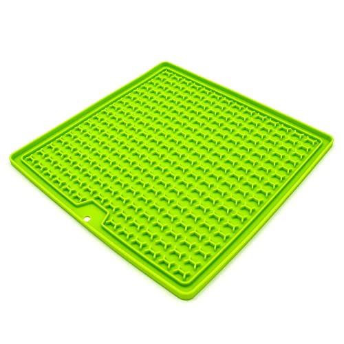 Ladi-Mat Schleckmatte - 4 Eckig 30 cm - Silikongummi - widerstandsfähig - Spülmaschinen geeignet - langlebig. Ladi-Mat Schleckmatte - 4 Eckig 30 cm - Silikongummi - widerstandsfähig - Spülmaschinen geeignet - langlebig. von Procyon
